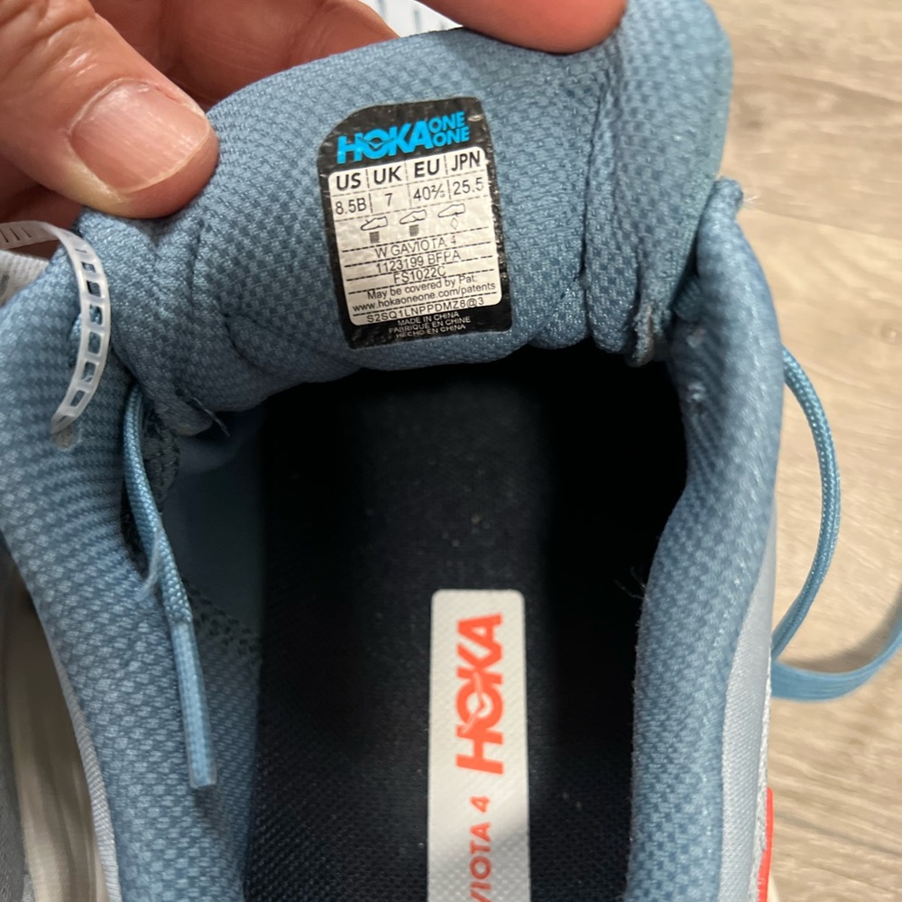 Women’s Hoka Gaviota 4 size 8.5. Color Blue Fog/Plein Air